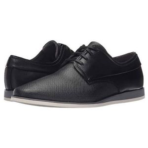 Calvin Klein black embossed lace up derby